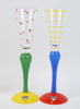 Anne Nilsson, snapsglas, 6 st, ''Clown'', Orrefors, signerade.