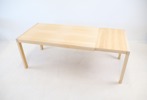 Niels Gammelgaard, matbord med hjul, björk, "Pelto", Designstudio Copenhagen för IKEA.