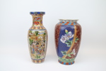 Vaser, 2 st, porslin, Asien.