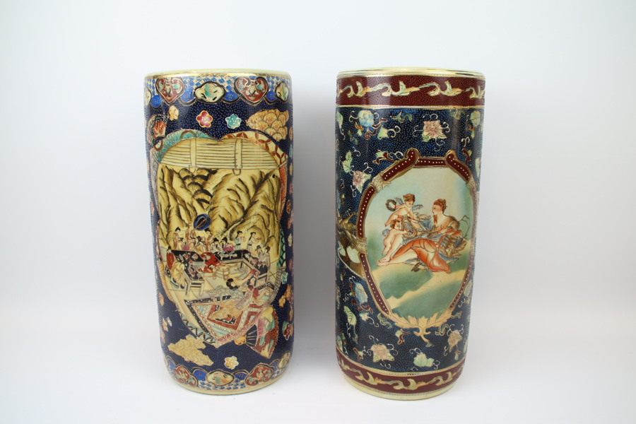 Golvvaser, 2 st, porslin, Kina.