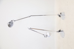 Michele De Lucchi & Giancarlo Fassina, golvlampor, justerbara, 2 st, metall, "Tolomeo", Artemide, Italien.