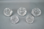 Ann Wolff, ljuslyktor, 5 st, glas, ''Snöboll'', Kosta Boda.