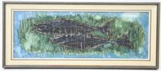 Ingemar Salebrant, "Fiskar", olja på duk, signerad, 1965.