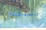 Ingemar Salebrant, "Fiskar", olja på duk, signerad, 1965.