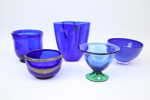 Glas, 5 delar, bl.a Orrefors och Royal Copenhagen.