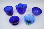 Glas, 5 delar, bl.a Orrefors och Royal Copenhagen.