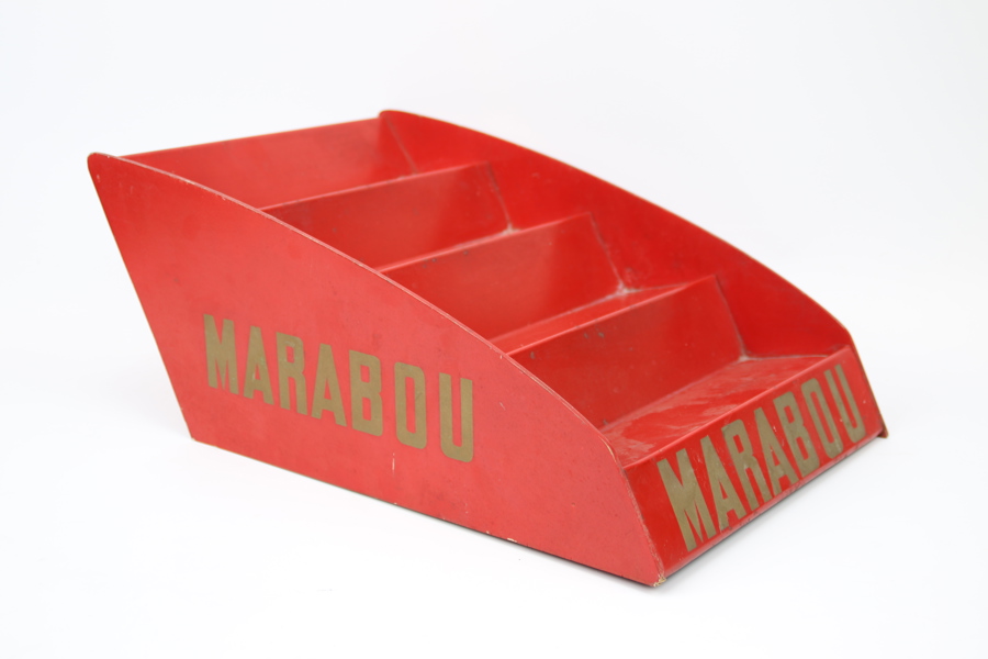 Butiksställ, "Marabou", trä/metall.