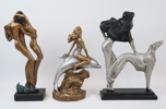Skulpturer, 3 st, gips, Austin Sculpture.