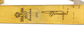Pierre Forsell, väggljusstake, mässing, ''Pendeln'', Skultuna.