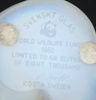 Skulpturer, 3 st, glas, Paul Hoff och Kjell Engman, Kosta, WWF.