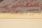 Olle Carlström, litografi 49/50, signerad, 1954.