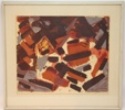 Olle Carlström, litografi 49/50, signerad, 1954.