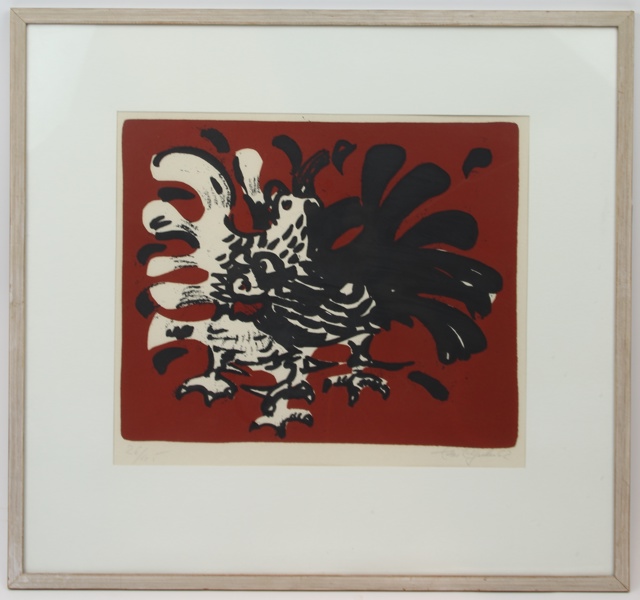 Eric Elfvén, litografi 26/45, signerad, 1962.