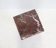 Piedestal, mahogny/sten/metall.