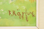 Fritz Kärfve, olja på duk, signerad, 1958.