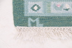 Margareta Lundahl, matta, rölakan, monogramsignerad ML.