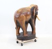 Skulptur, elefant. trä.