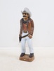 Skulptur, cowboy, trä.
