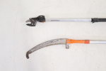 Grensåg samt grensax, justerbar längd, Bahco samt Fiskars.