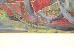 Greta Ehrnberg, "Sagokarossen", collage och blandteknik, signerad, 1966.