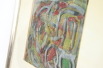 Greta Ehrnberg, "Sagokarossen", collage och blandteknik, signerad, 1966.