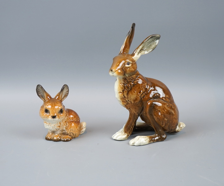 Figuriner, 2 st, harar, porslin, Goebel.