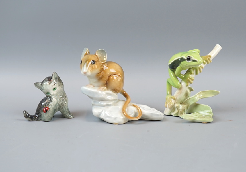 Figuriner, 3 st, porslin, Goebel.