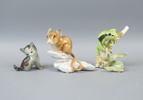 Figuriner, 3 st, porslin, Goebel.