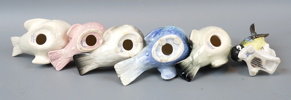 Figuriner, 6 st, fåglar, porslin, Goebel.