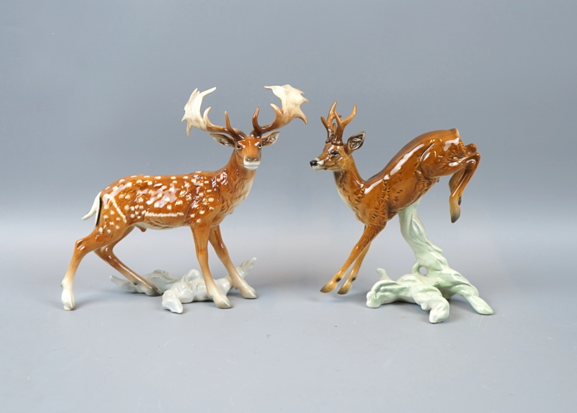 Figuriner, 2 st, porslin, Goebel.