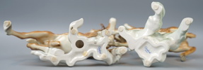 Figuriner, 2 st, porslin, Goebel.