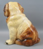 Figurin, keramik, Sankt bernardshund.