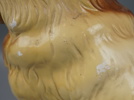 Figurin, keramik, Sankt bernardshund.