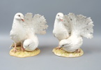 Figuriner, ett par, duvor, porslin, Goebel.
