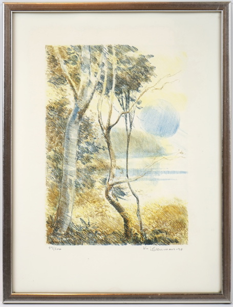 Kaj Stenman, litografi 89/200, signerad, 1990.