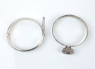 Armringar, 2 st, silver, bl.a Alton.