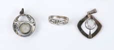 Armlänkar m.m, 6 delar, silver.