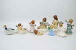 Figuriner m.m, 9 st, porslin, Goebel.