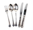Servisdelar, 5 st, silver 830, ''Chippendale''.