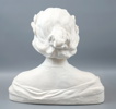 Oidentifierad konstnär, skulptur, gips, förställande Dantes musa Beatrice Portinari, signerad E. Vogh, 1871.