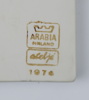 Gudrun Olin-Grönquist, väggplakett, porslin, Arabia Ateljé, Finland, 1976.