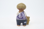 Lisa Larson, figurin, stengods, "Malin", ur serien Larsons ungar, Gustavsberg.