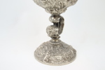 Bordsfotogenlampa, gjutmetall/glas.