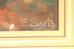 Edith Gert, olja på duk, signerad.