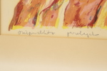 Gerhard Nordström, originallitografi, provtryck, signerad.