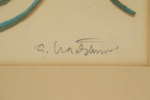 Gerhard Nordström, originallitografi, provtryck, signerad.