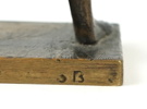 Stig Blomberg, "Fritidsflickan", skulptur, patinerad brons, monogramsignerad SB.