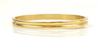 Armring, stel, 18K guld.