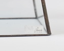 Ljuslyktor, 2 st, glas/metall, Smith´s Konsthantverk.