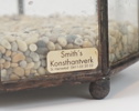 Ljuslyktor, 3 st, glas/metall, Smith´s Konsthantverk.